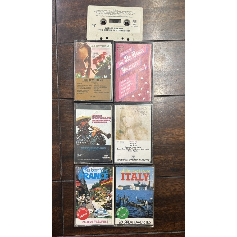 Lot of 30 Vintage Cassette Tapes Country Jazz Big Band Mixed Artists Music